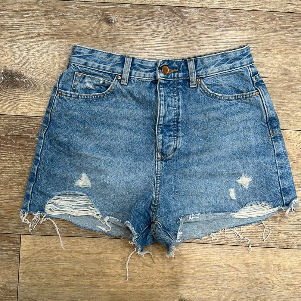 Zara Denim High Waisted Shorts